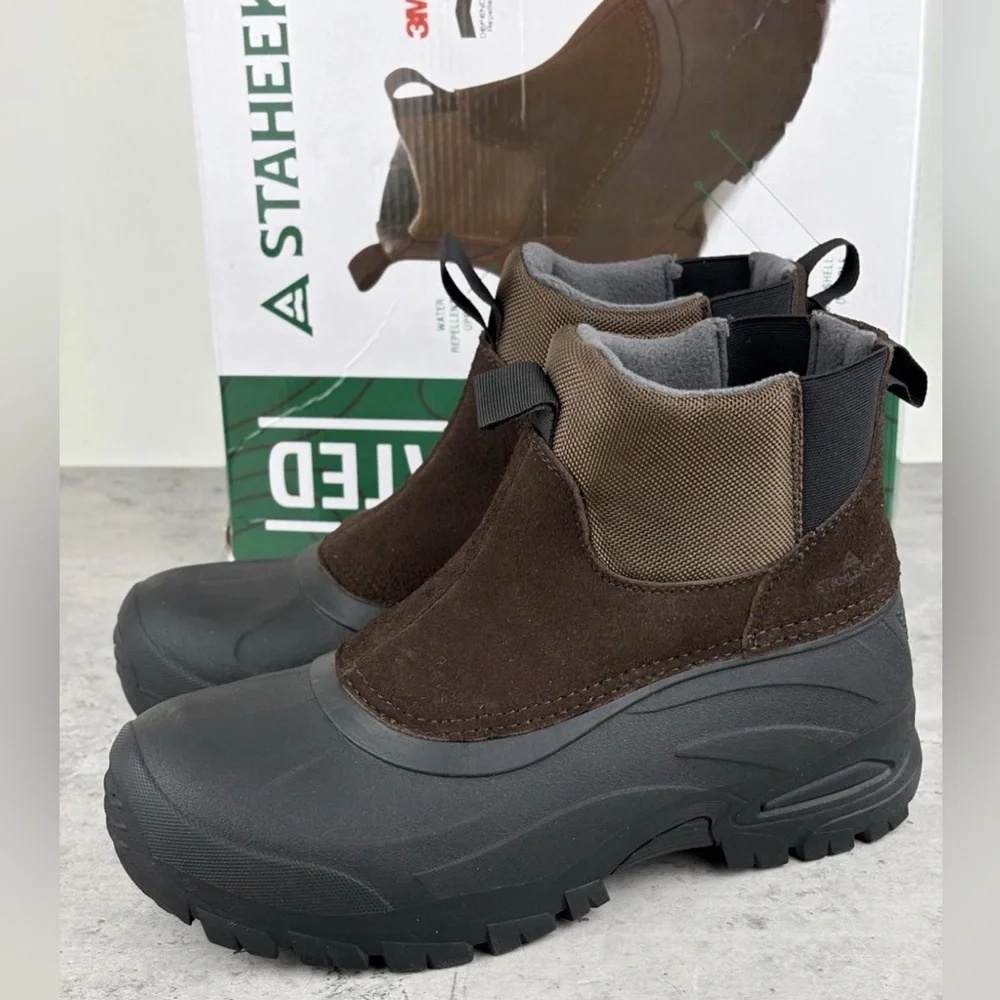 Staheekum Men's Yukon 3M Thinsulate Winter Snow‎ Boots Size 8 Brown New In Box